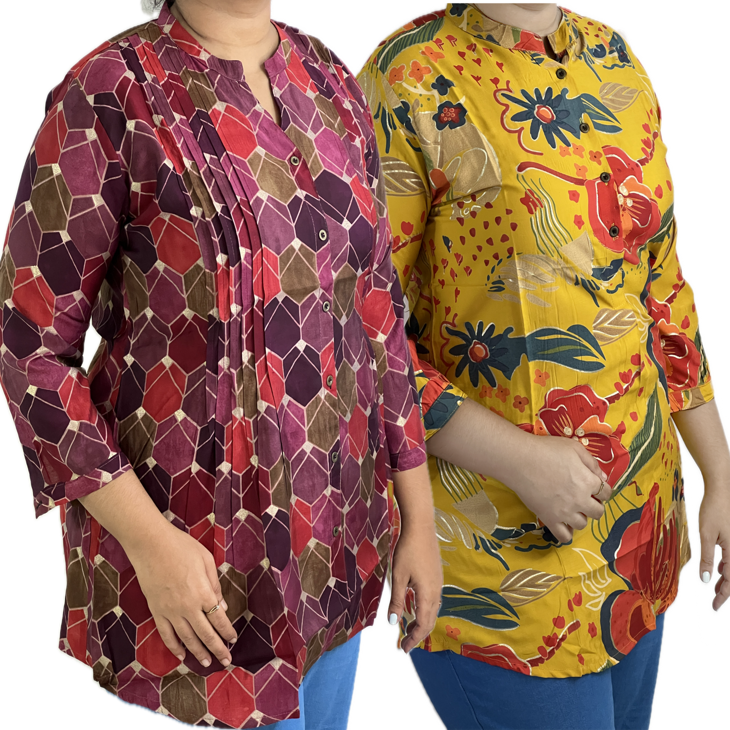 Short Maslin Silk Kurtis Combo