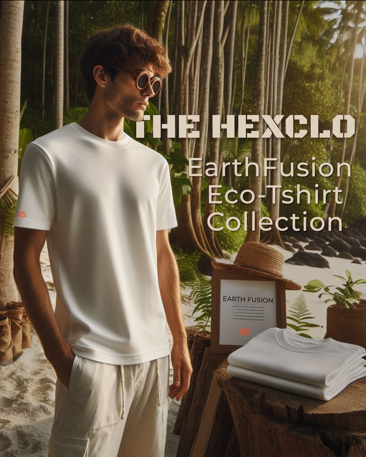 EarthFusion Eco-Tees: Sustainable Cotton 3d Crew Neck Tees