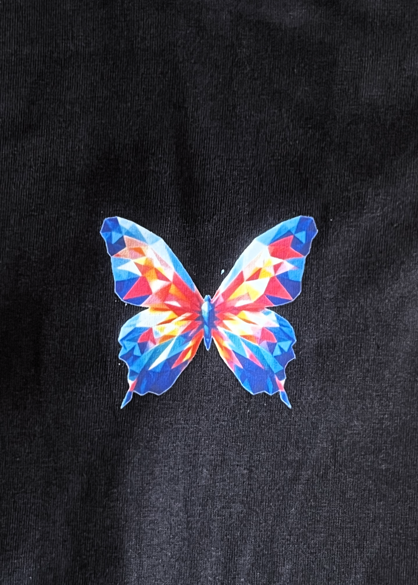 Abstract Butterfly Design T-Shirt for Women, 100% Cotton