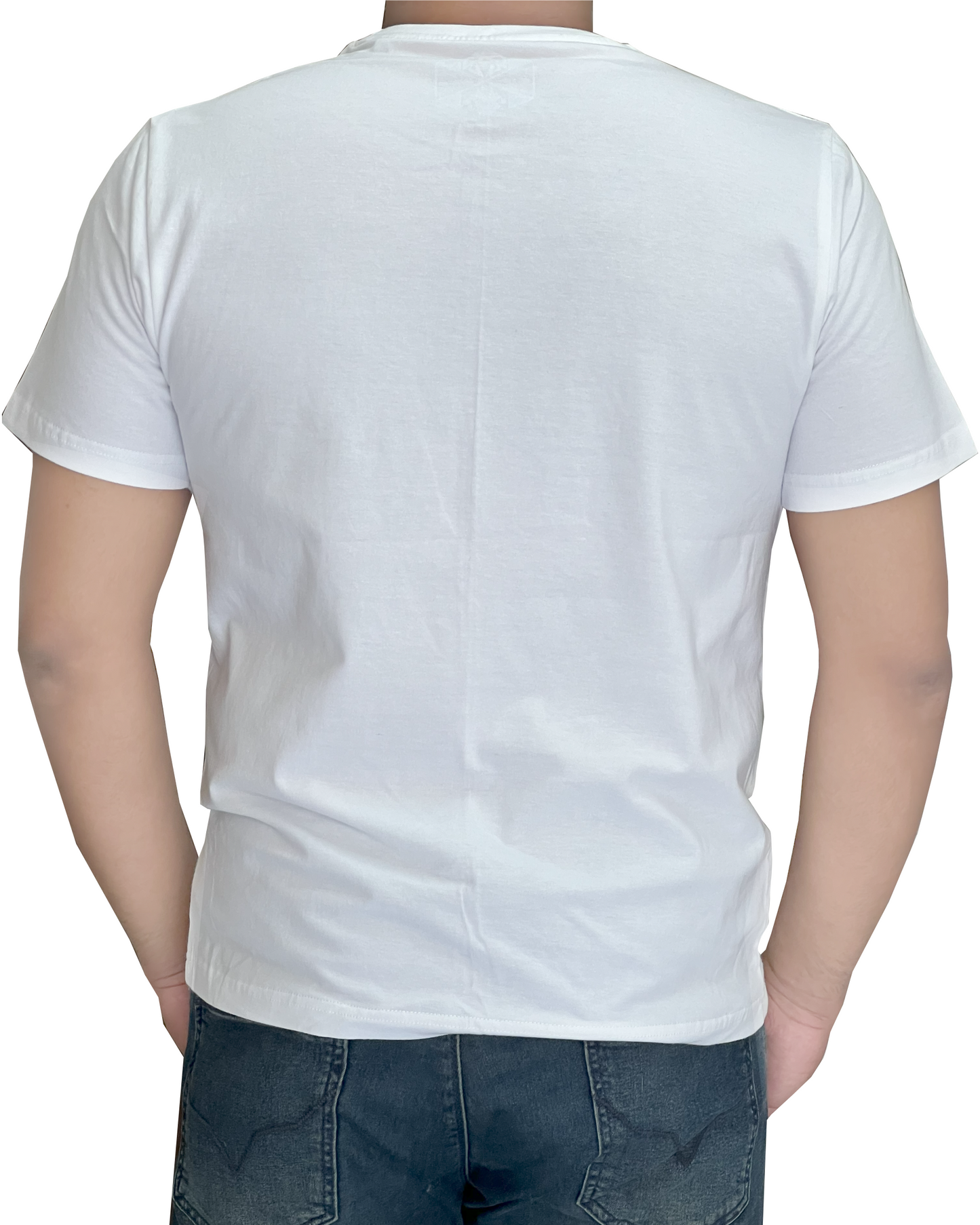 Minimal Abstract UFO Design T-Shirt, 100% Cotton