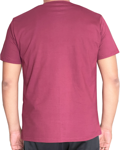Burgundy Golden Crown unisex crew neck T-shirt