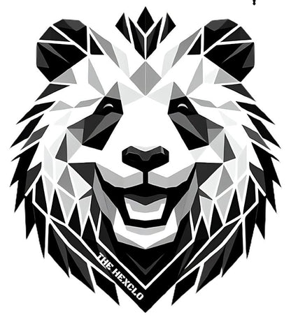 Laughing Panda Graphic Print T-Shirt, 100% Cotton: THE HEXCLO