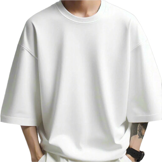 Oversized Drop Shoulder 100% Cotton T-shirts