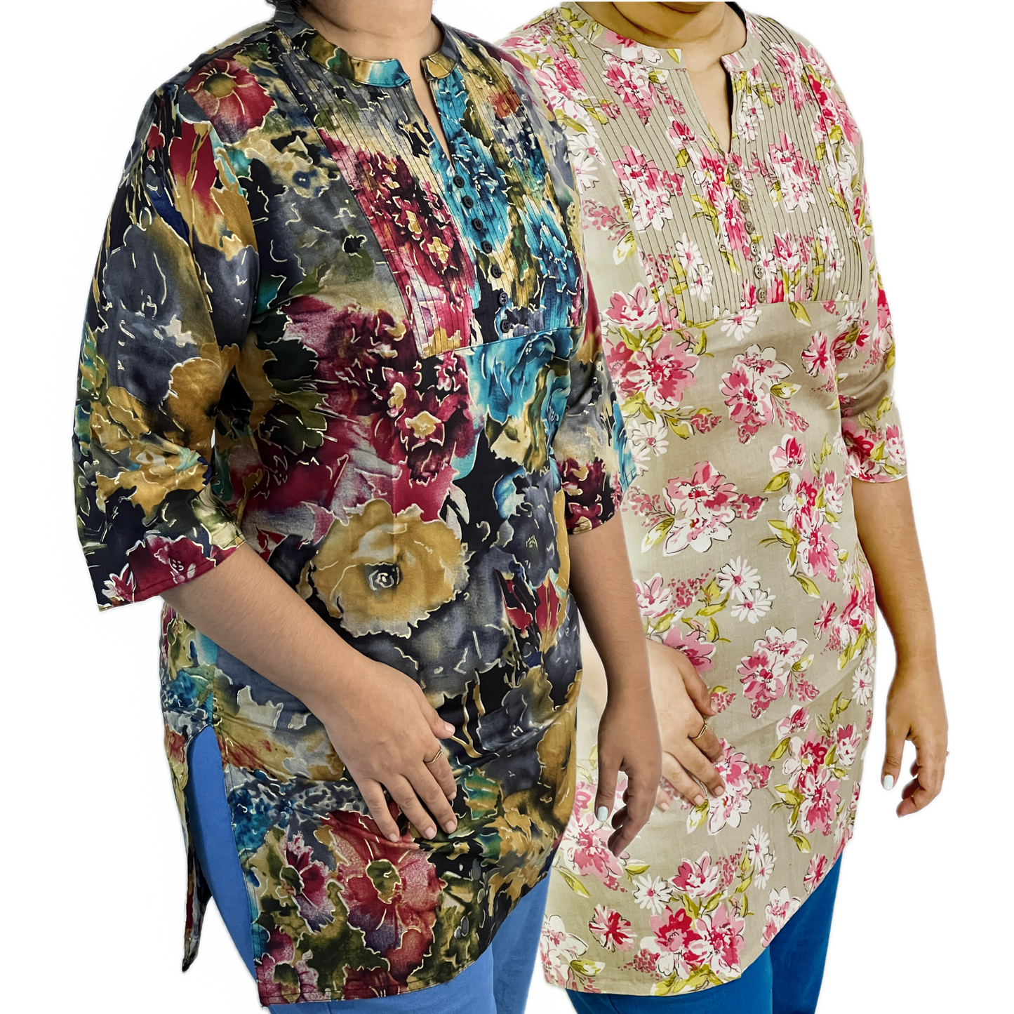 Short Kurti floral pattern combo